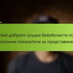 Най-добрите гръцки бейзболисти по сезонни показатели за представяне